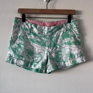 Lilly Pulitzer Barclay Short‎ in Glenda Green Beach Bash size 4